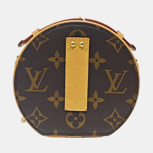 BOITE CHAPEAU Mini Monogram Coated Canvas Brown