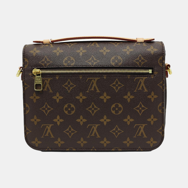MÉTIS MM Monogram Coated Canvas Brown