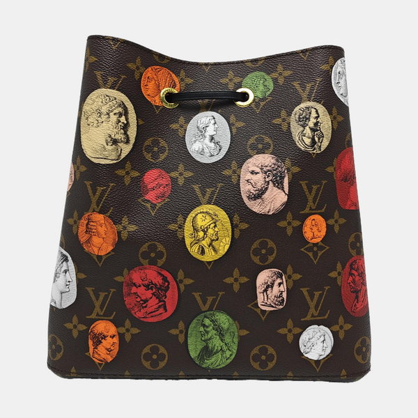 NÉONOÉ MM Monogram Coated Canvas Brown
