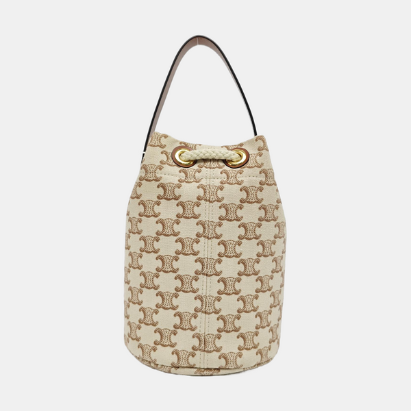 Fabric Bucket Bag Brown