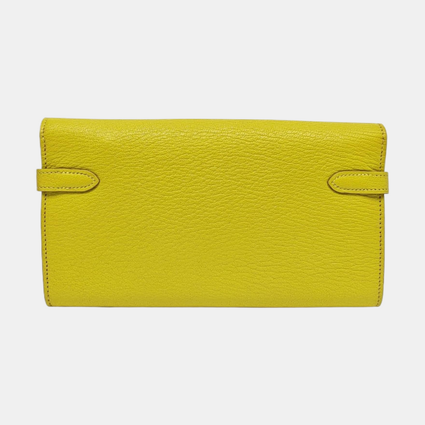Kelly 19 Chèvre Mysore Yellow Wallet