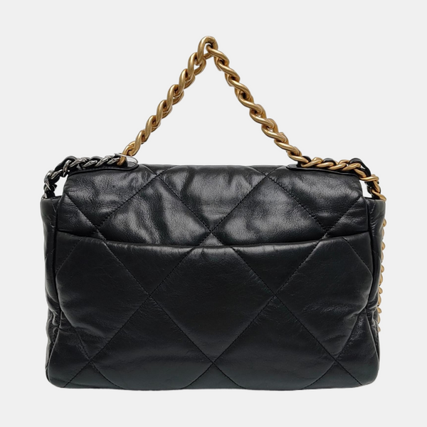CHANEL 19 Medium Quilted Lambskin Black