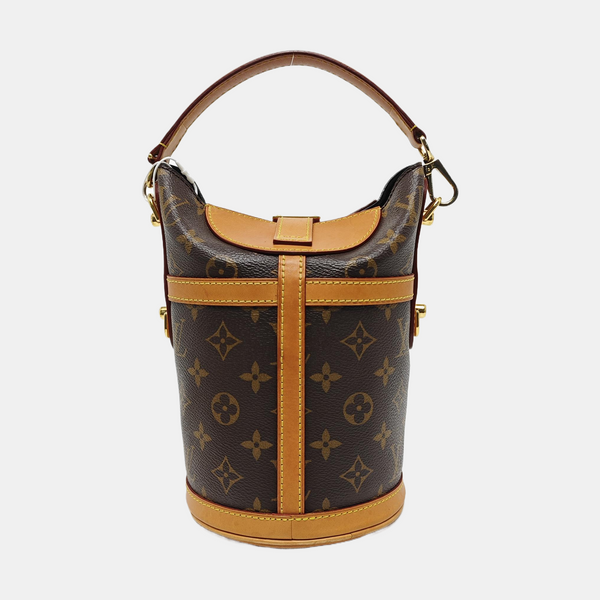 DUFFLE Monogram Coated Canvas Brown