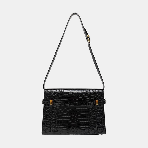 MANHATTAN Medium Calfskin Black