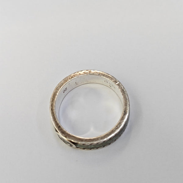 Interlocking G 925 Sterling Silver Ring HK 20