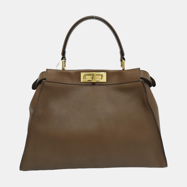 Peekaboo Medium Calfskin Brown