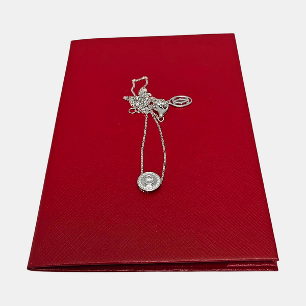 CARTIER D'AMOUR 18k White Gold Silver Necklace