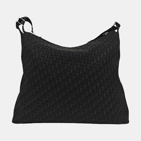 Oblique Canvas Shoulder Bag Black