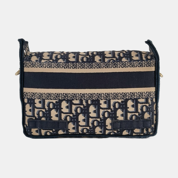 Diorcamp Small Oblique Canvas Blue