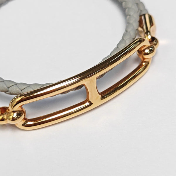 Roulis Leather Gray Bracelet