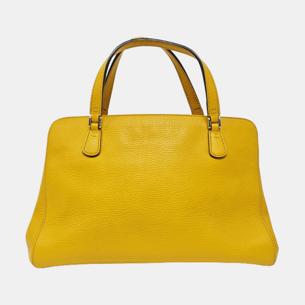 Calfskin Tote Bag Yellow
