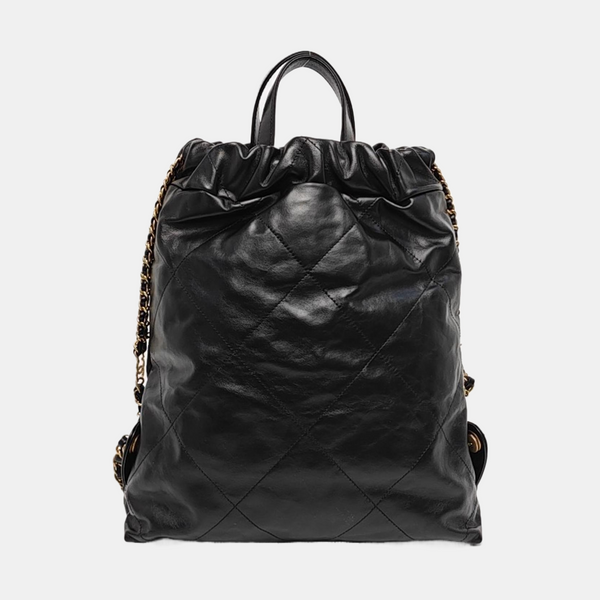 CHANEL 22 Small Quilted Calfskin Black