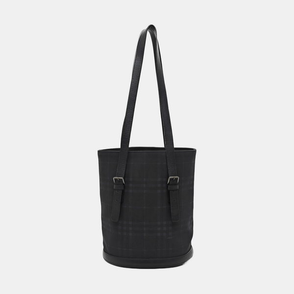 Fabric Bucket Bag Medium Blue