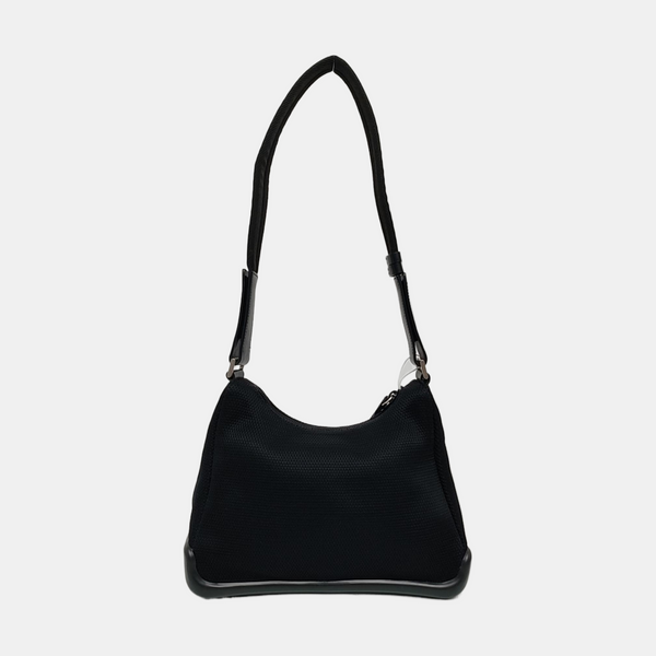 Fabric Shoulder Bag Black