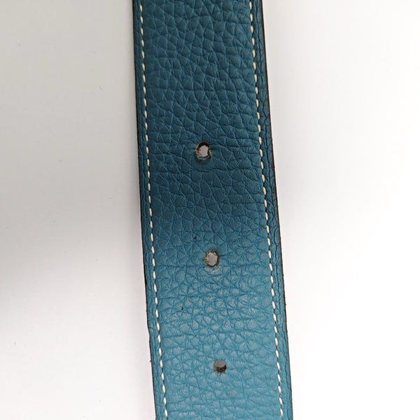 Leather Belt Blue
