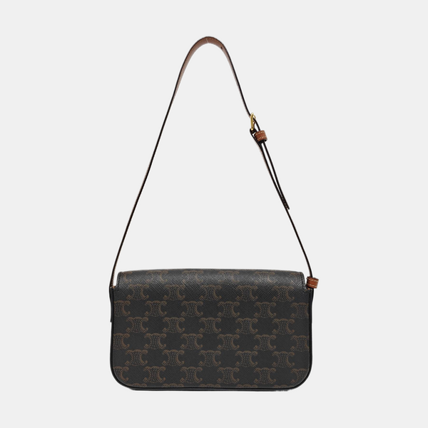 TRIOMPHE Small Coated Canvas Brown