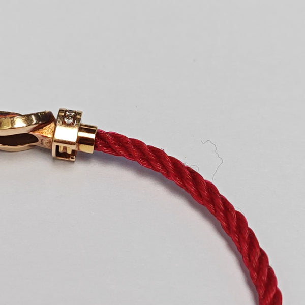 Chance Infinie Fabric Red Bracelet