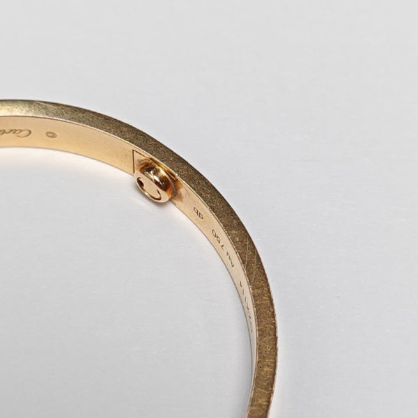 LOVE 18k Rose Gold Bangle