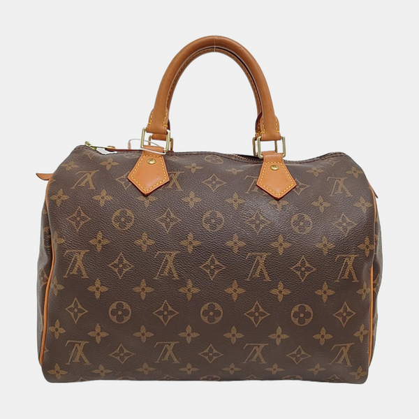 SPEEDY 30 Monogram Coated Canvas Brown