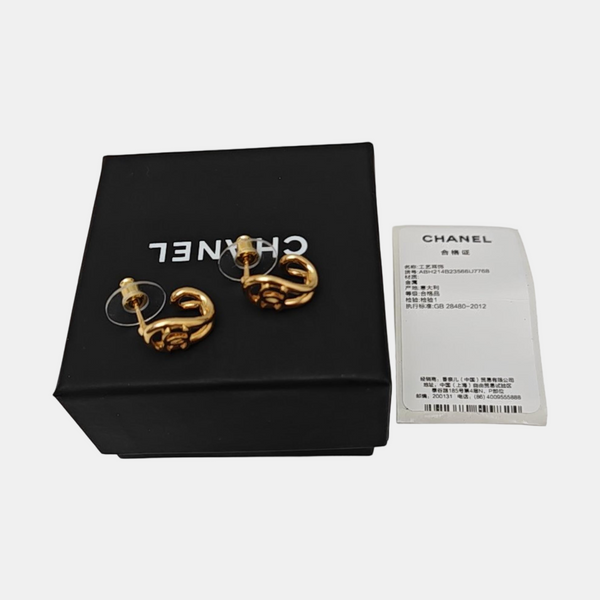 Metal Gold Stud Earrings