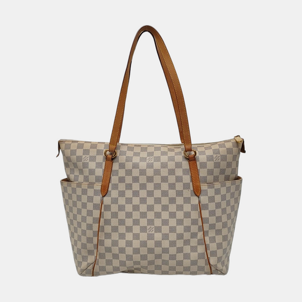 TOTALLY GM Damier Azur Coated Canvas White