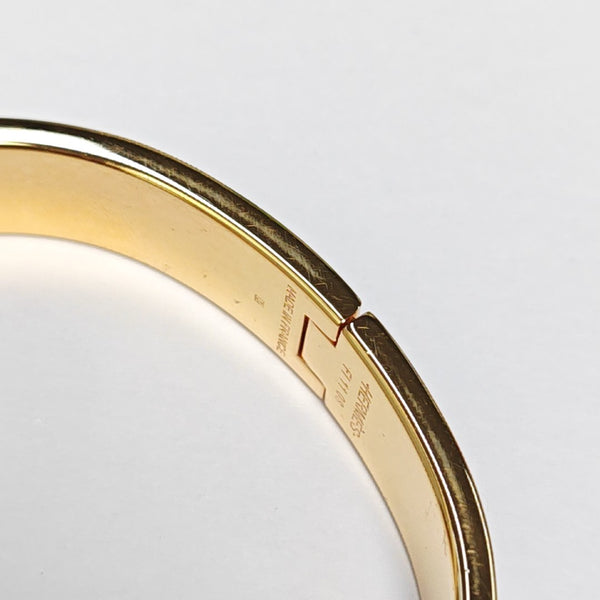 Clic H Metal Gold Bangle