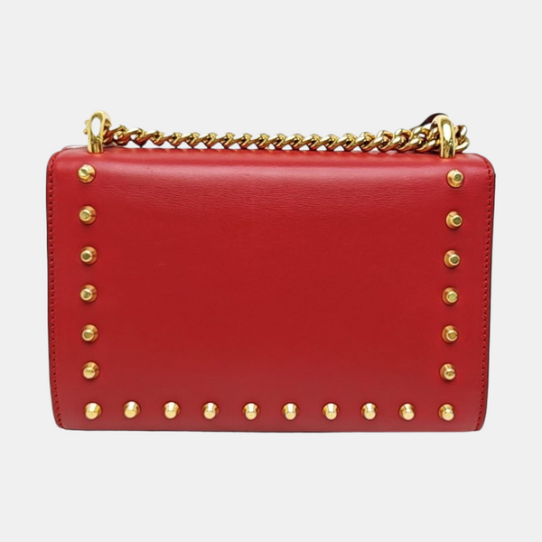 Padlock Small Calfskin Red