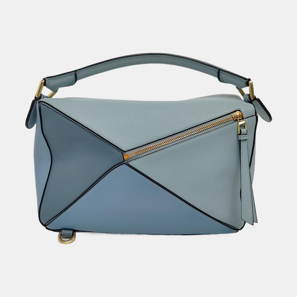 Authenticated pre-owned Puzzle Medium Calfskin Blue - Shoulder Bag at Looply