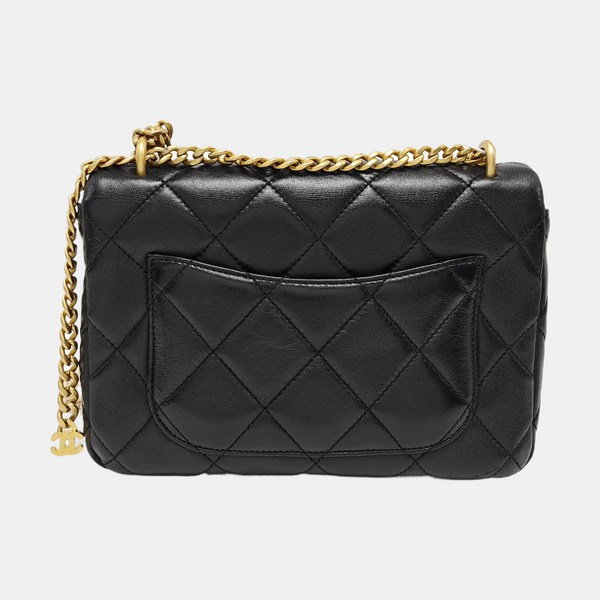 CLASSIC FLAP Mini Quilted Lambskin Black