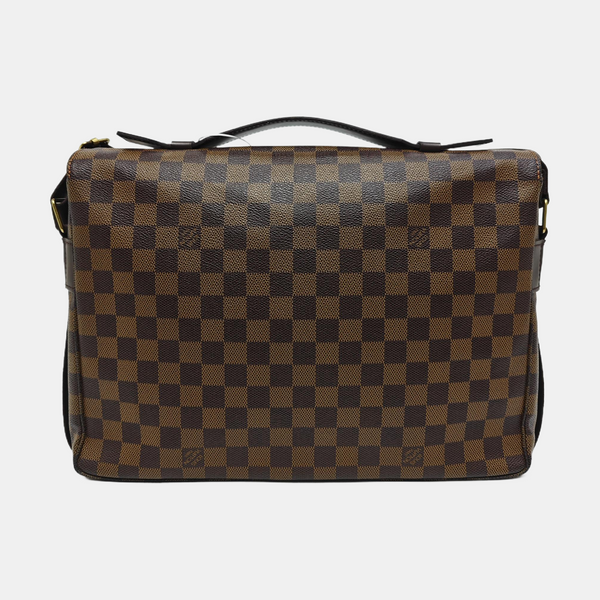 BROADWAY Damier Ebene Coated Canvas Brown