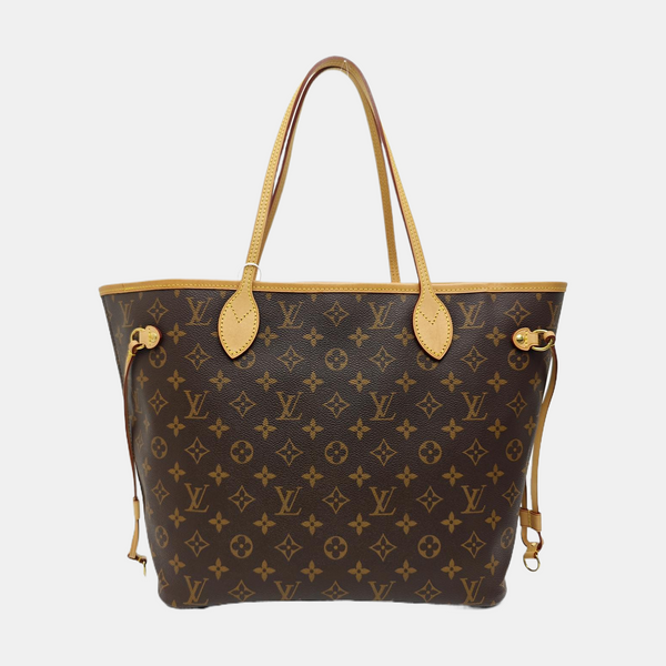 NEVERFULL MM Monogram Coated Canvas Brown
