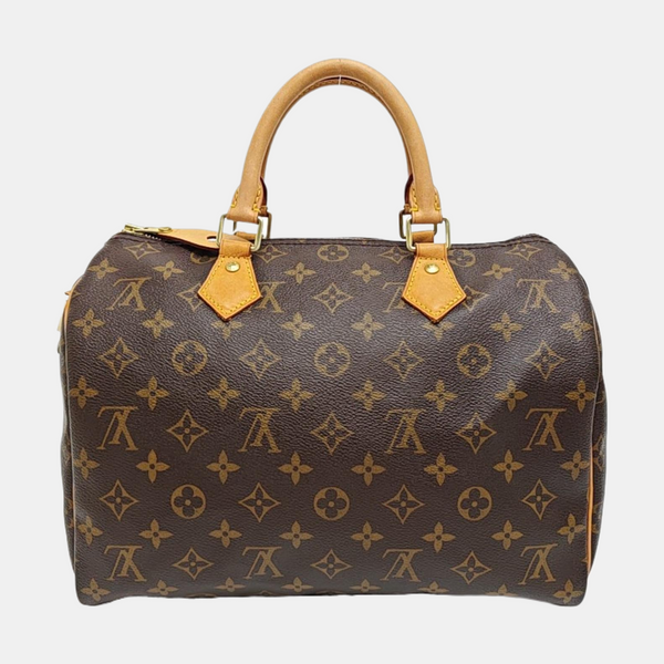 SPEEDY 30 Monogram Coated Canvas Brown