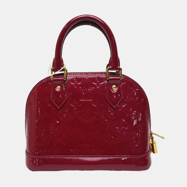 ALMA BB Monogram Patent Leather Red