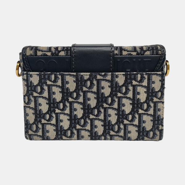 Authenticated pre-owned 30 Montaigne Oblique Canvas Blue - Shoulder Bag at Looply