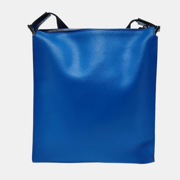 Leather Crossbody Bag Blue