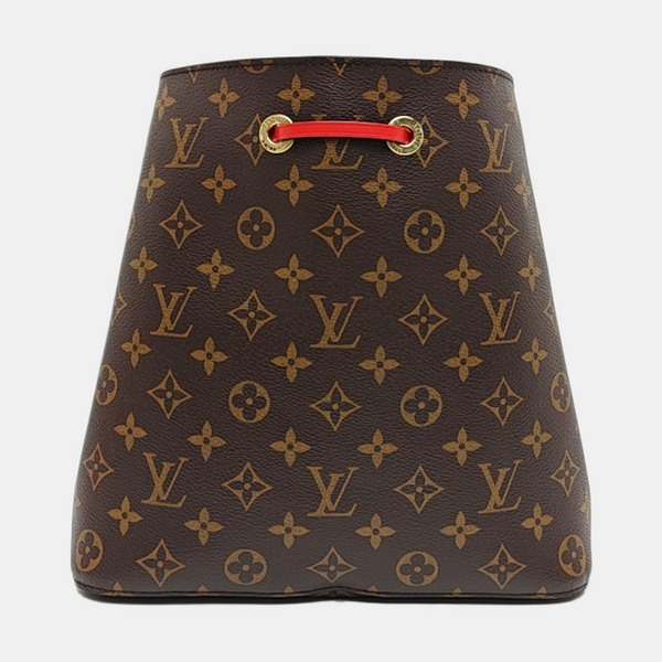 NÉONOÉ MM Lona Revestida Monogram Marrón