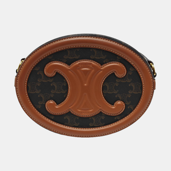TRIOMPHE Small Coated Canvas Black