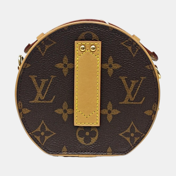 BOITE CHAPEAU Mini Monogram Coated Canvas Brown