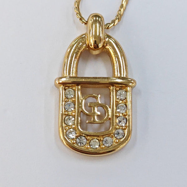 Petit CD Metal Gold Necklace