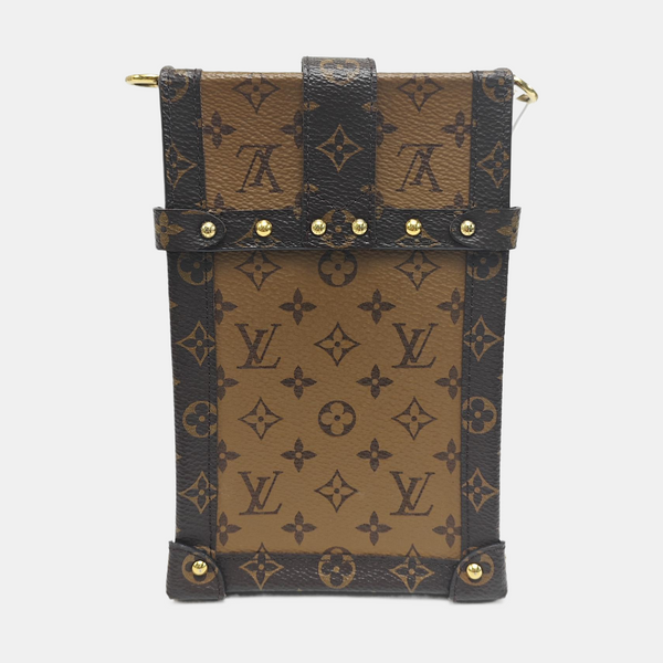 TRUNK Monogram Coated Canvas Brown