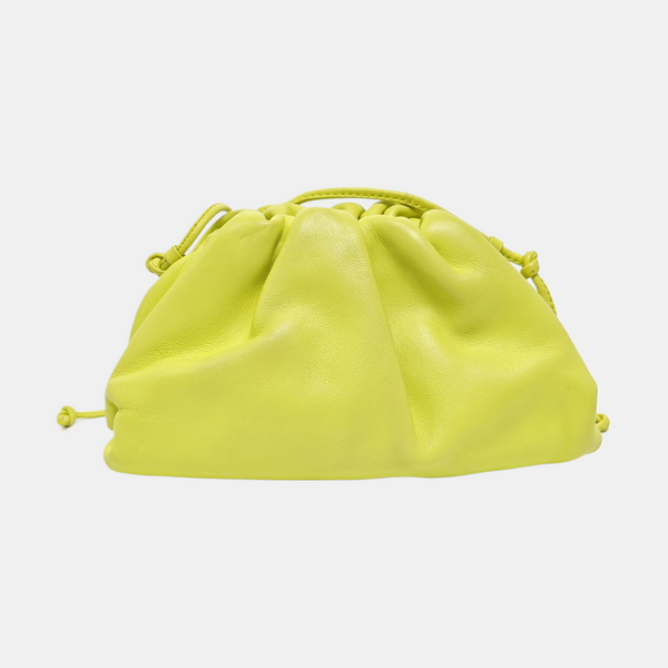 Authenticated pre-owned The Pouch Mini Calfskin Green - Shoulder Bag at Looply