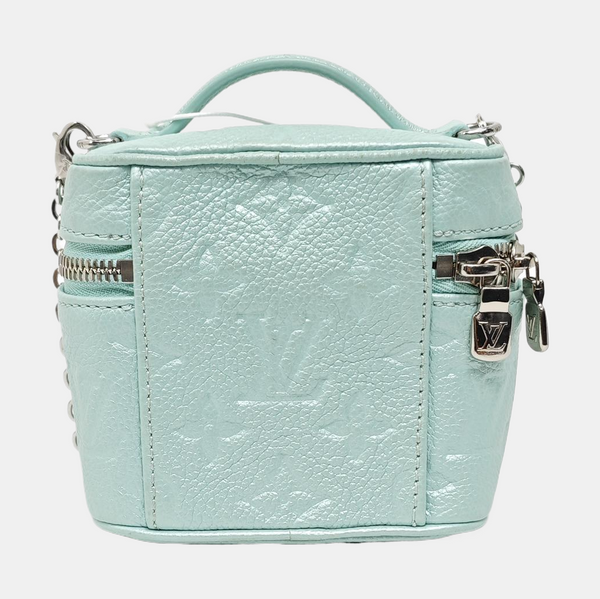 NICE Monogram Calfskin Blue