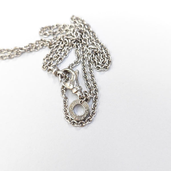 B.ZERO1 18k White Gold Silver Necklace
