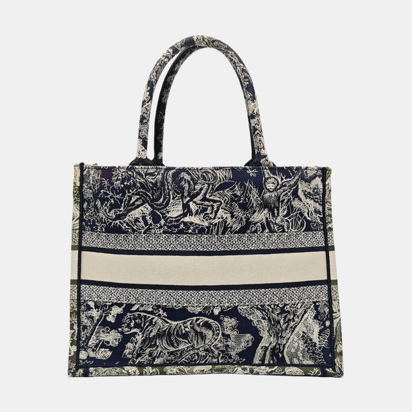 Book Tote Medium Fabric Blue