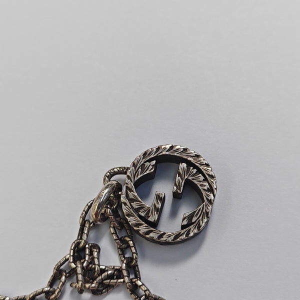 Interlocking G 925 Sterling Silver Necklace