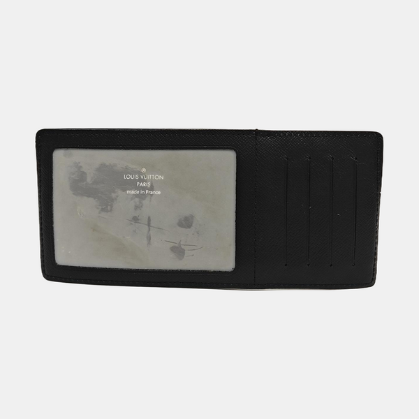 DAMIER EBENE MM Damier Graphite Coated Canvas Gray Wallet
