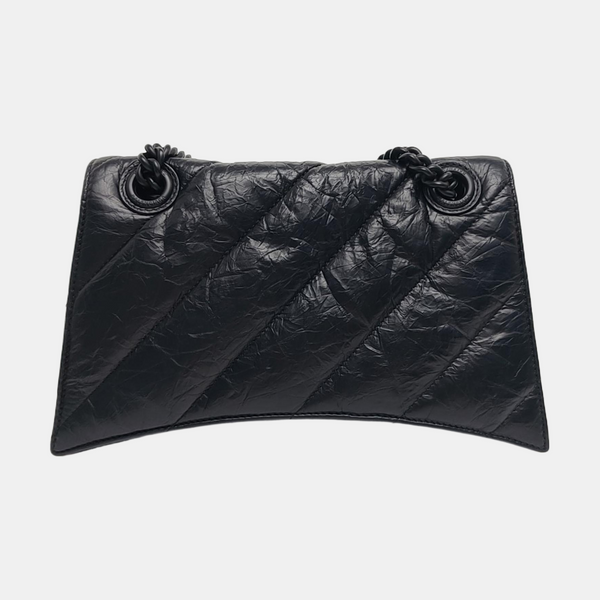 Crush Small Quilted Calfskin Black