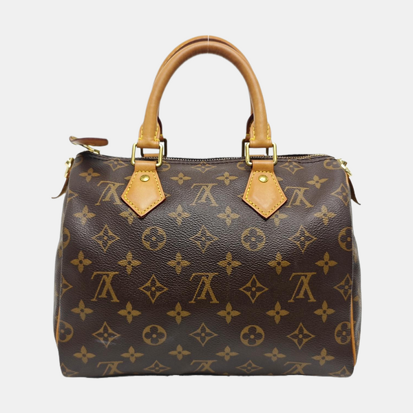 SPEEDY 25 Monogram Coated Canvas Brown