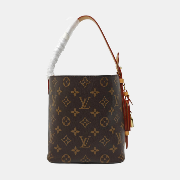 ALL IN BB Monogram Coated Canvas Brown