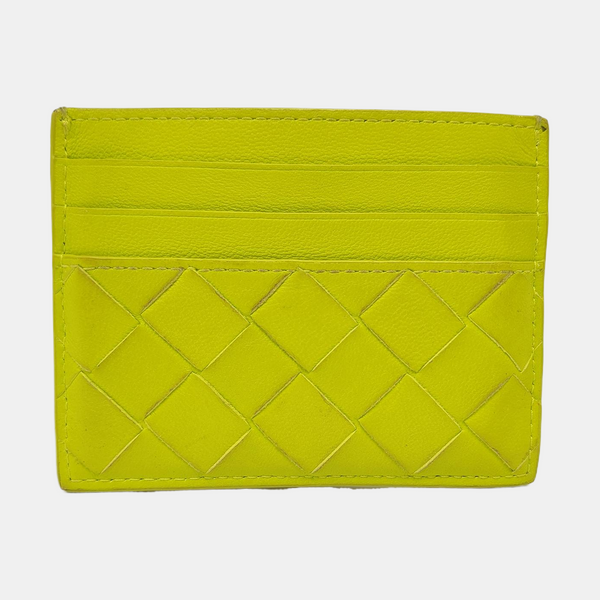 Calfskin Card Holder Green